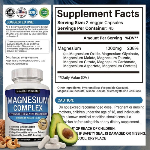 Nuvora Elements™ Full-Spectrum Magnesium Complex